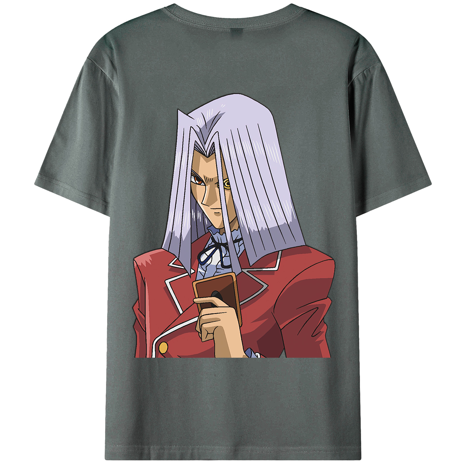 （画像用） 遊☆戯☆王 Yu-Gi-Oh! 綿100％ メンズ半袖Tシャツ（バックプリント） 通気性